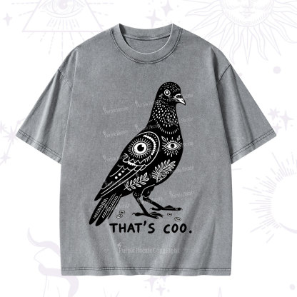 Purplehecate That's Coo Pigeon Washed T-Shirt