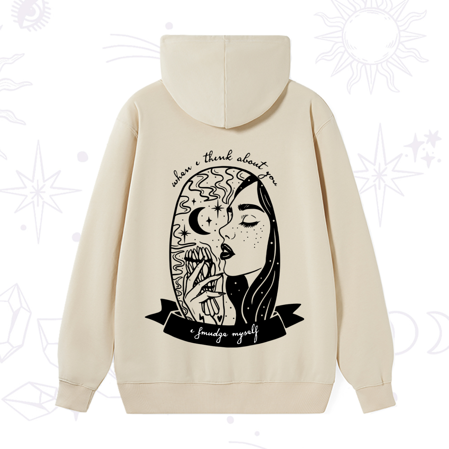 Purplehecate When I Think About You I Smudge Myself Hoodie