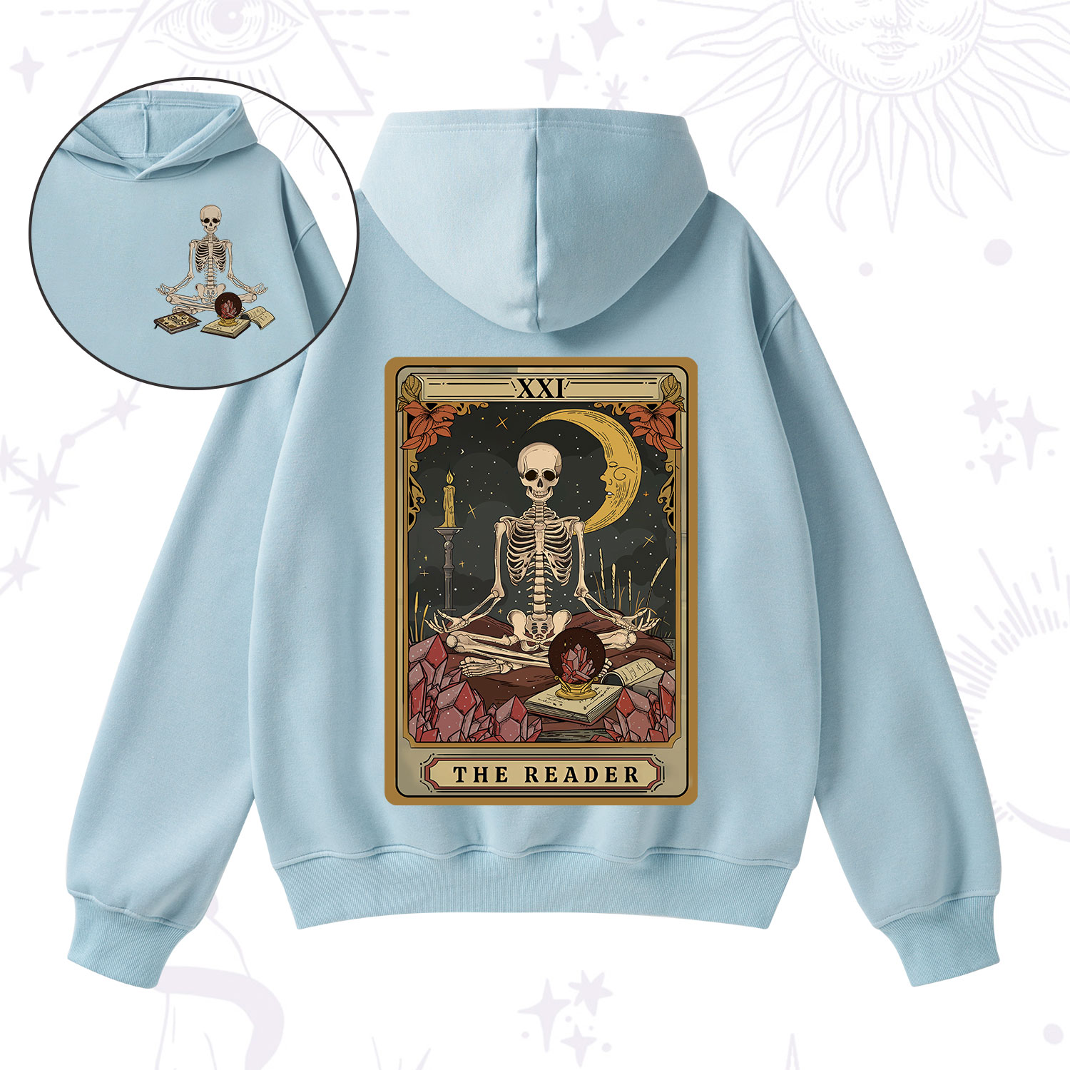 Purplehecate The Reader Tarot Fleece Hoodie Suit