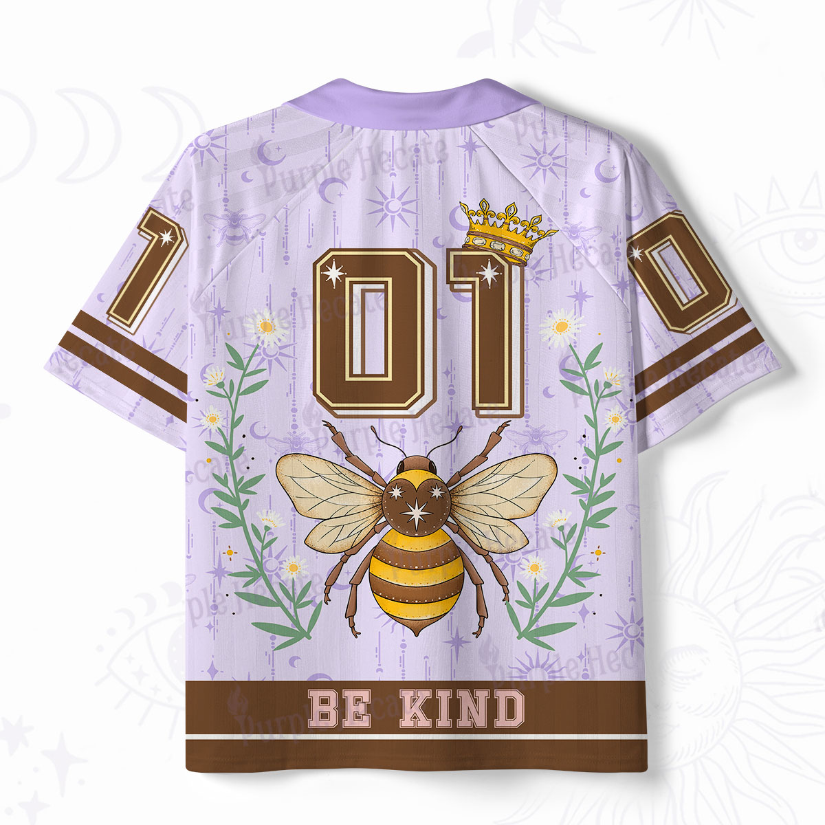 Purplehecate Bee Kingdom Be Kind Polo Collar Unisex Jersey