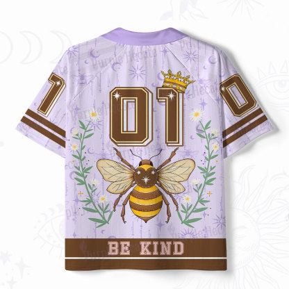Purplehecate Bee Kingdom Be Kind Polo Collar Unisex Jersey
