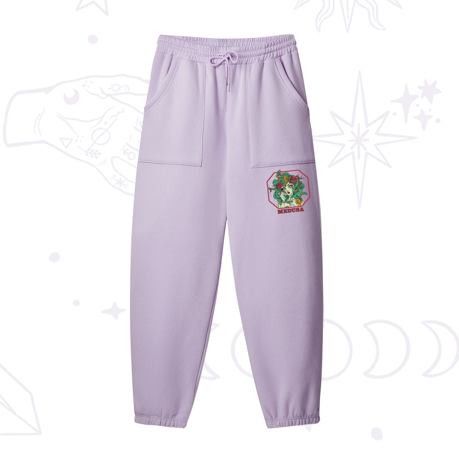 Purplehecate The Greek Goddess Medusa Fleece Sweatpants