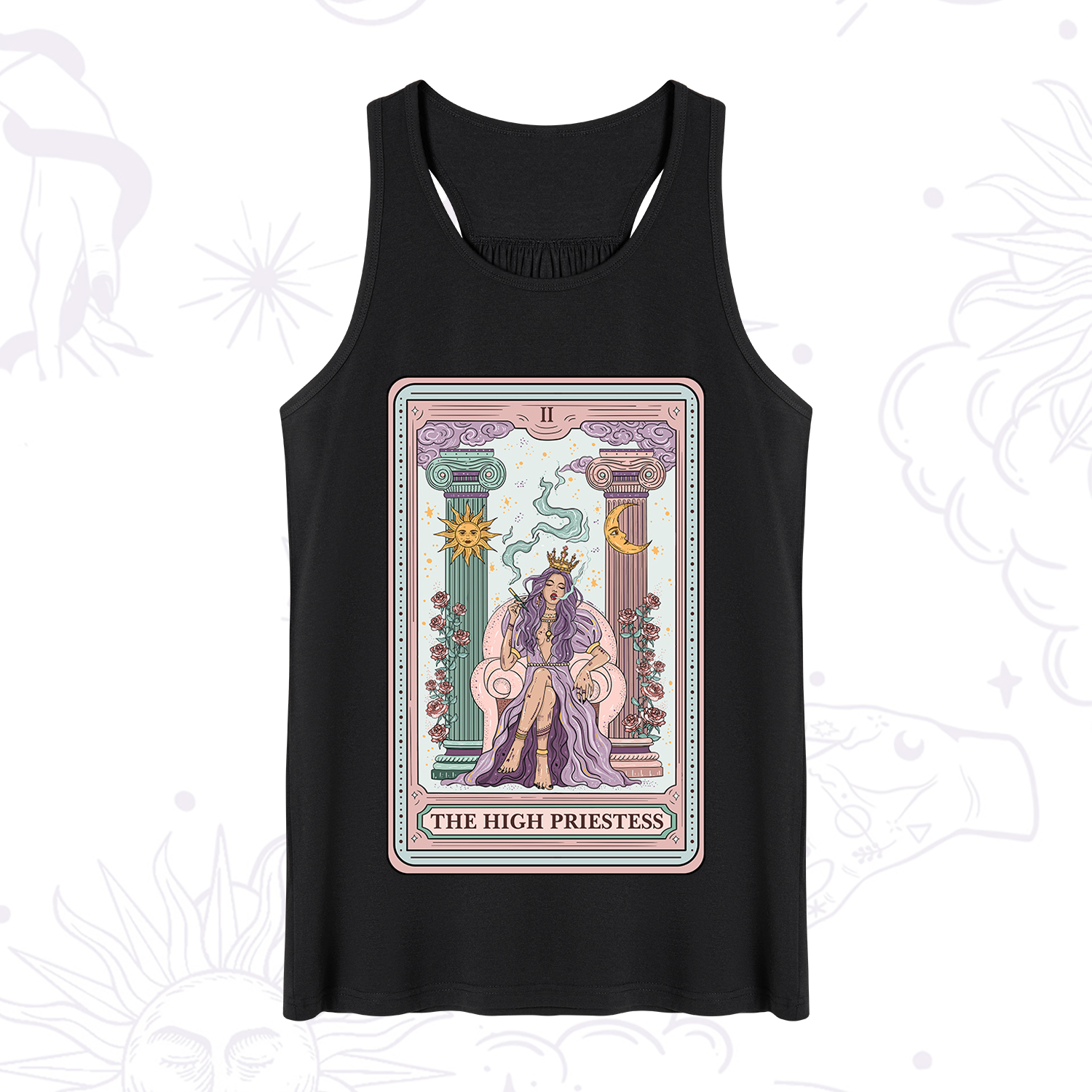 Purplehecate The High Priestess Tarot Card Tank