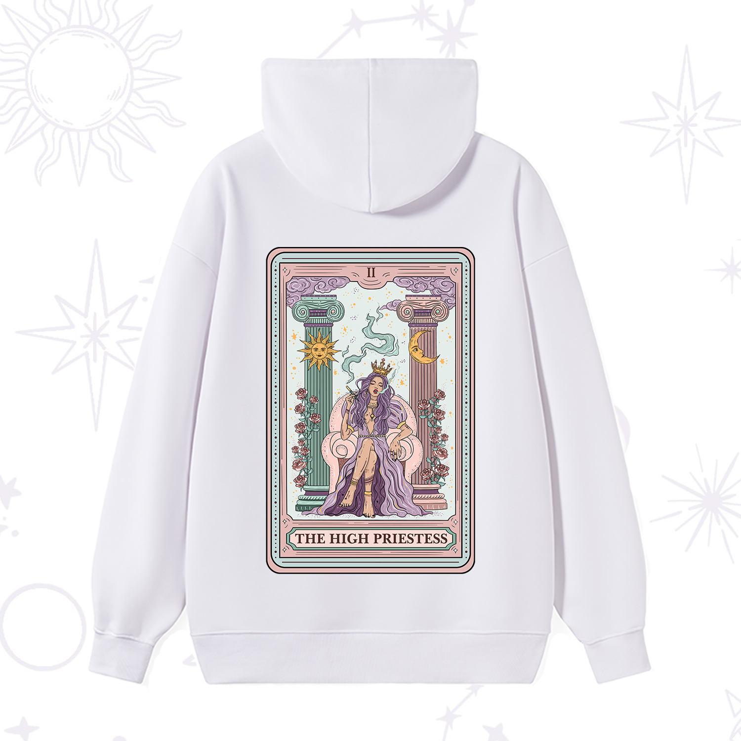 Purplehecate The High Priestess Tarot Card Hoodie