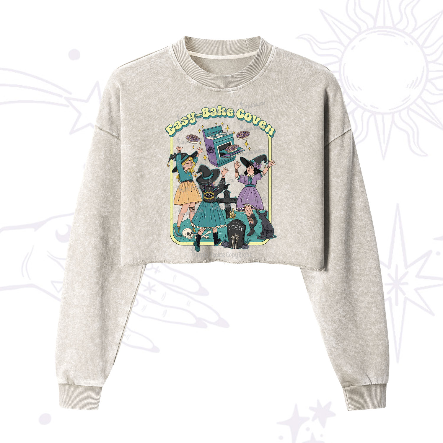 Purplehecate Easy Bake Coven Washed Sweatshirt