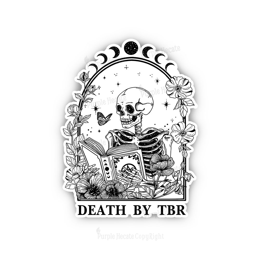 Purplehecate Death By TBR Sticker