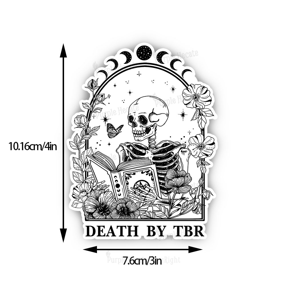 Purplehecate Death By TBR Sticker