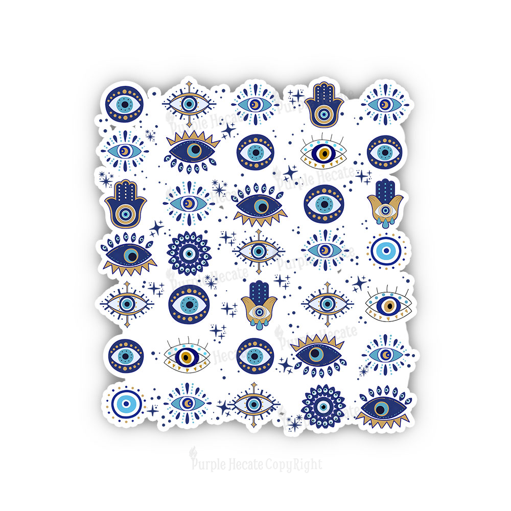 Purplehecate Evil Eye Protection Sticker