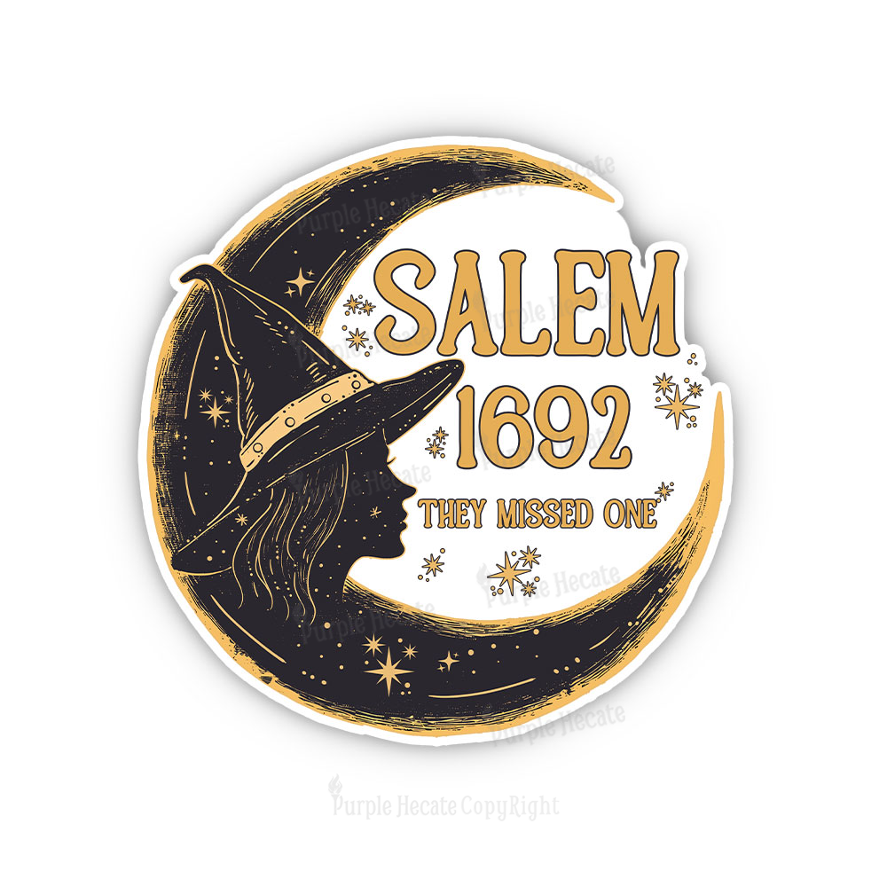 Purplehecate 1692 Salem Witch Sticker