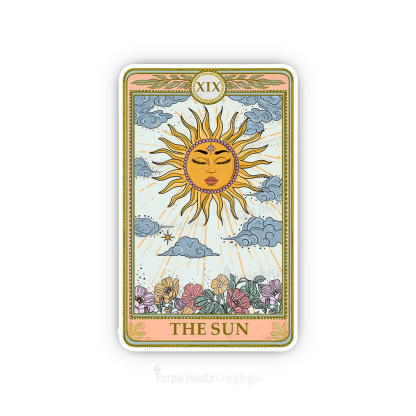 Purplehecate The Sun Tarot Sticker