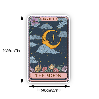 Purplehecate The Moon Tarot Card Sticker