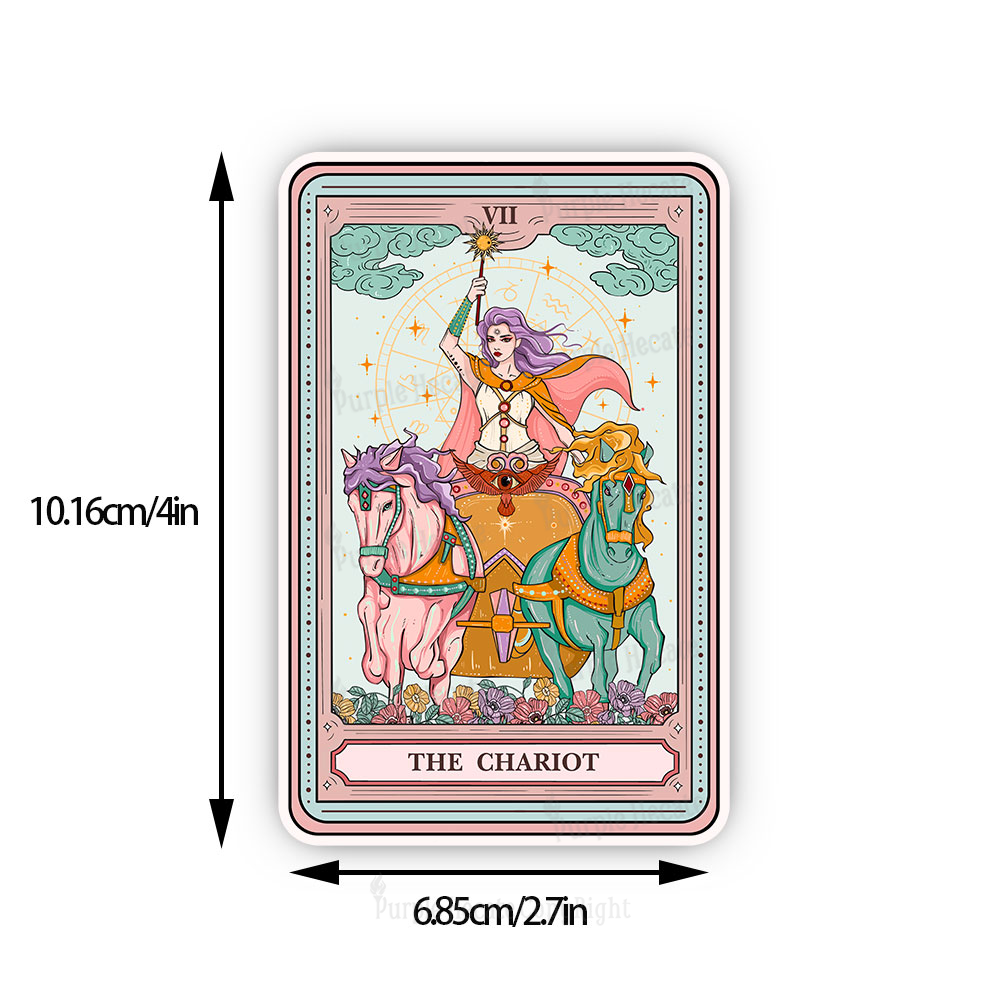 Purplehecate The Chariot Tarot Sticker