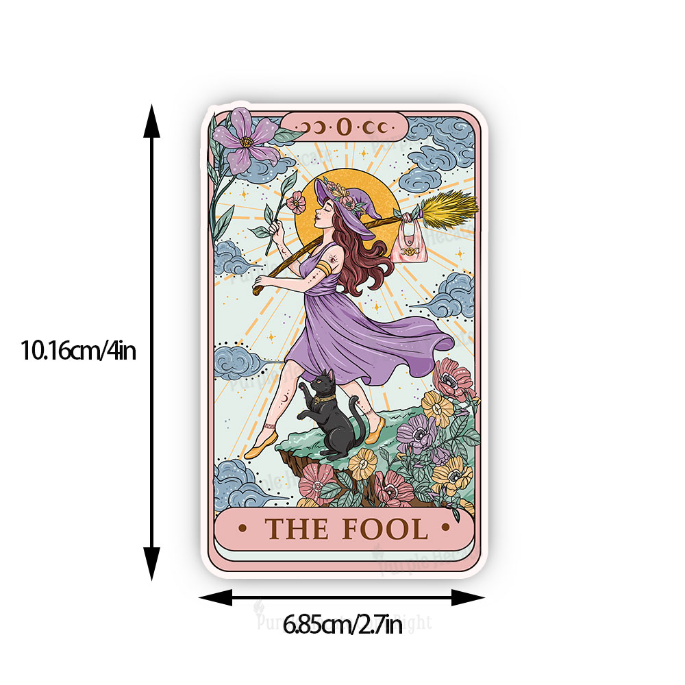 Purplehecate The Witchling Fool Tarot Sticker