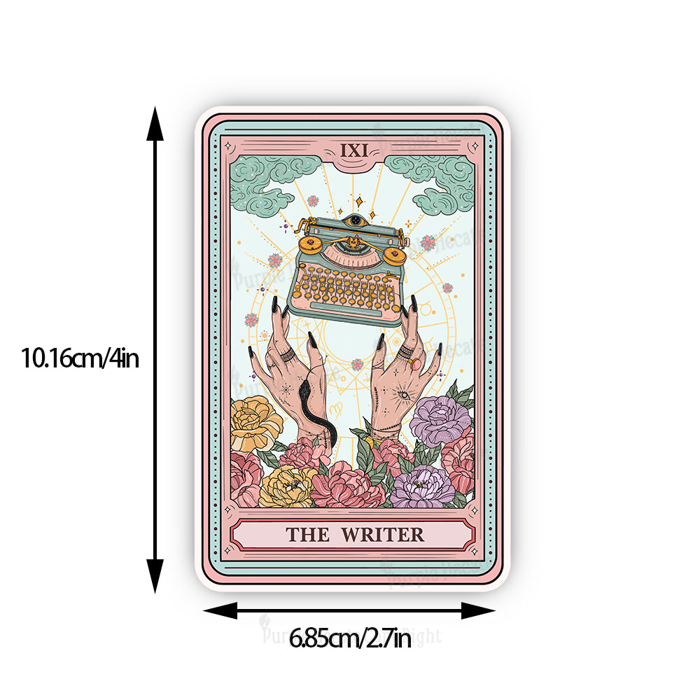 Purplehecate The Writer Tarot Card Sticker