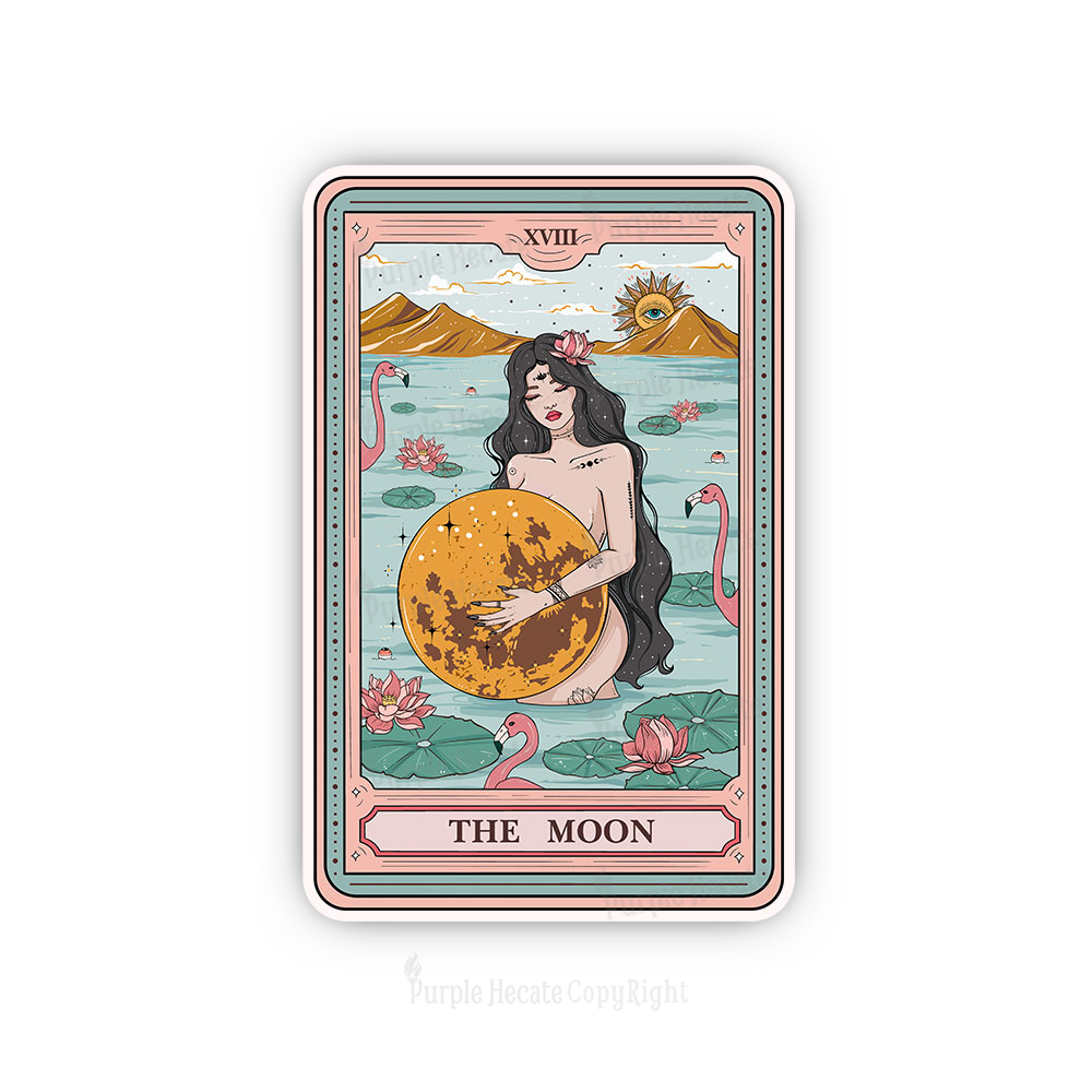 Purplehecate The Moon Goddess Tarot Sticker