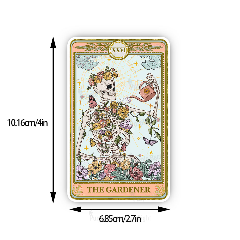Purplehecate The Skeleton Gardener Tarot Sticker
