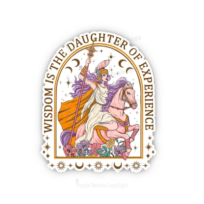 Purplehecate Wisdom Is The Daughter Of Experience Sticker