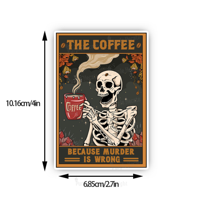 Purplehecate The Coffee Because Murder Is Wrong Oracle Card Sticker