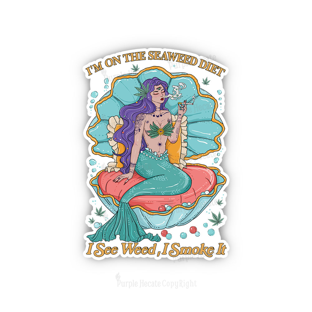 Purplehecate I See Weed I Smoke It Sticker