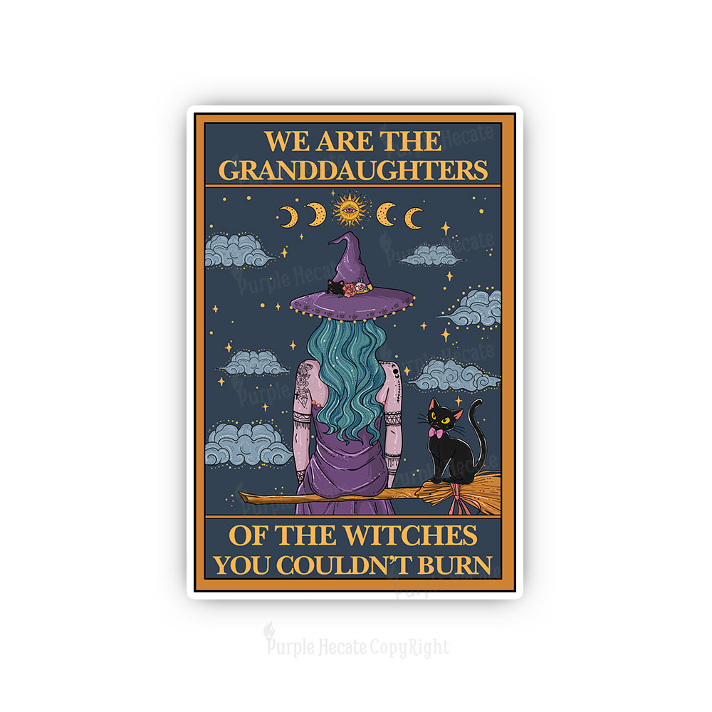 Purplehecate The Witches You Couldn't Burn Oracle Card Sticker