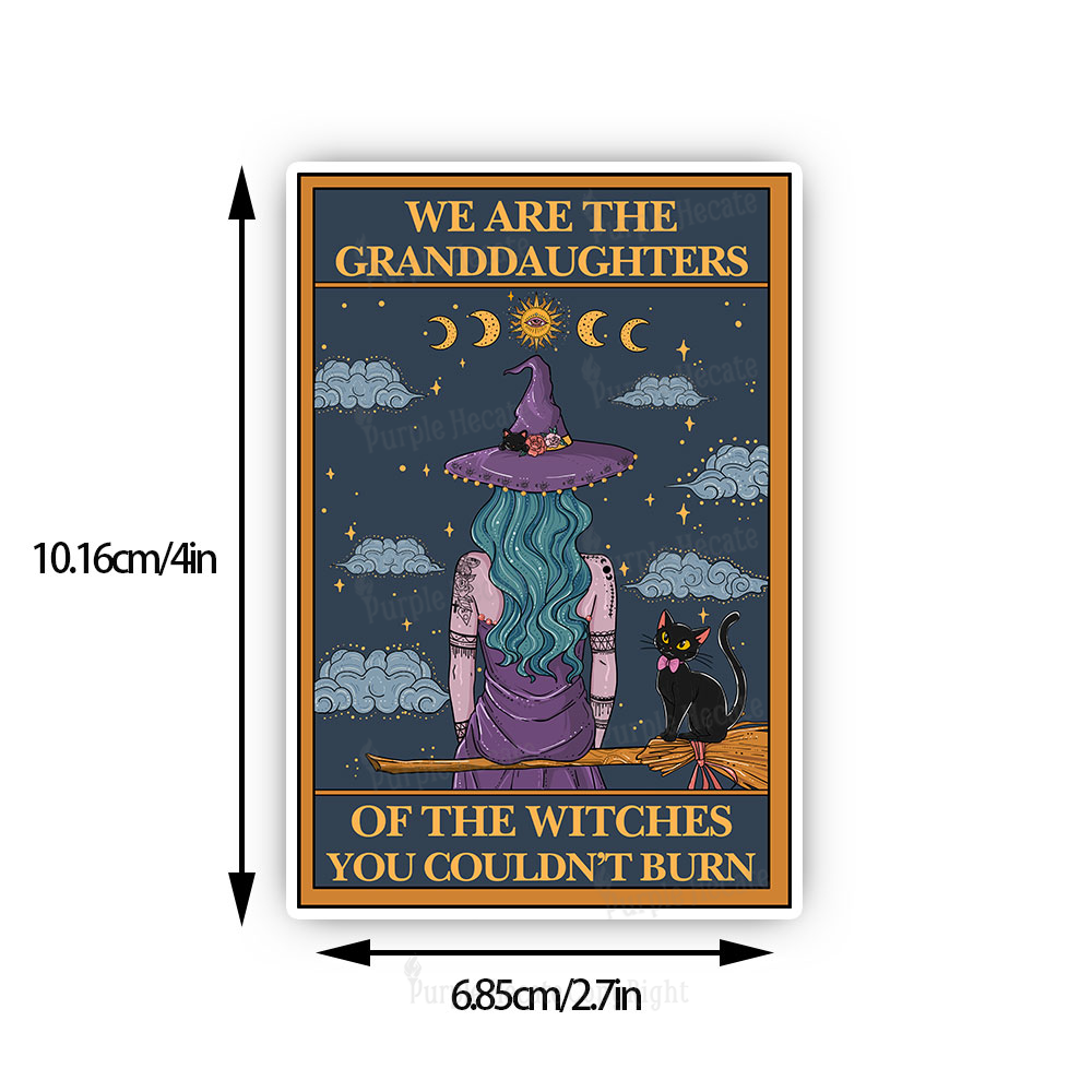 Purplehecate The Witches You Couldn't Burn Oracle Card Sticker