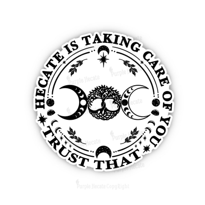 Purplehecate Witch By Nature Bitch By Choice Sticker