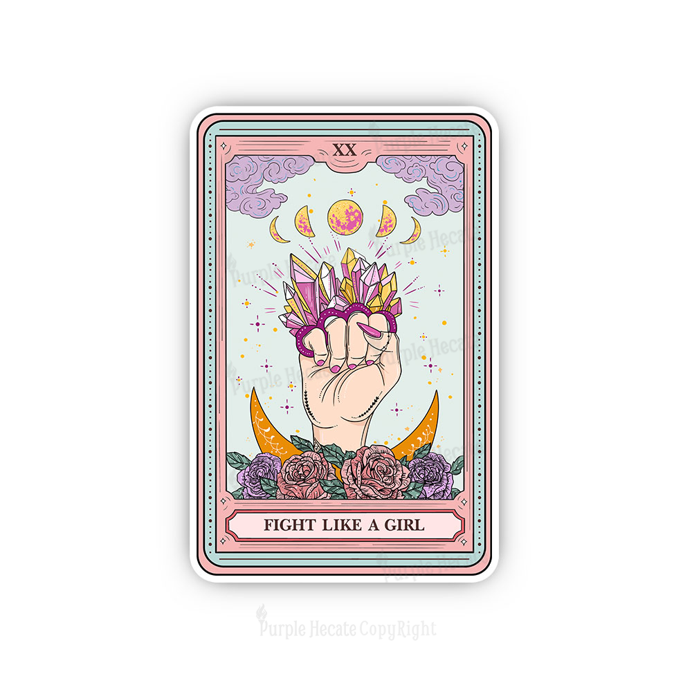 Purplehecate The Fight Like A Girl Tarot Sticker