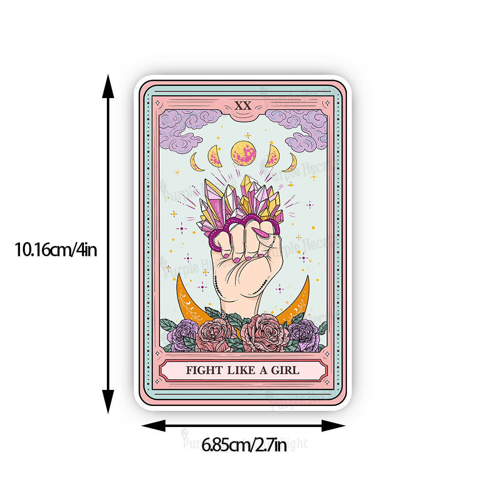 Purplehecate The Fight Like A Girl Tarot Sticker