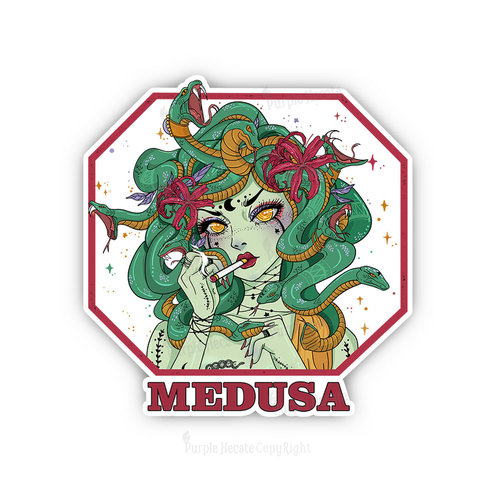 Purplehecate The Greek Goddess Medusa Sticker