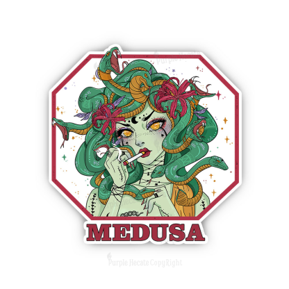 Purplehecate The Greek Goddess Medusa Sticker