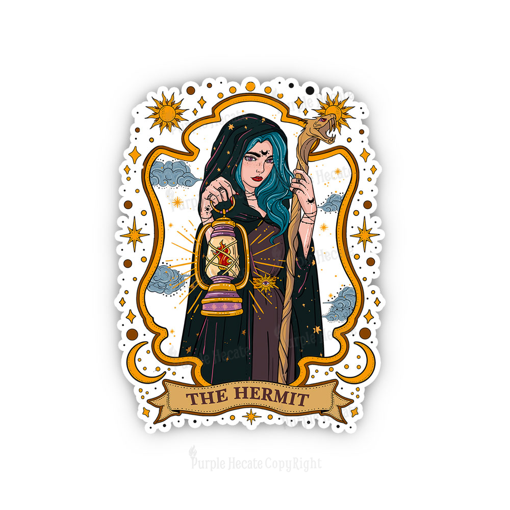 Purplehecate The Hermit Goddess Sticker