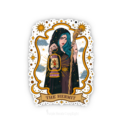 Purplehecate The Hermit Goddess Sticker