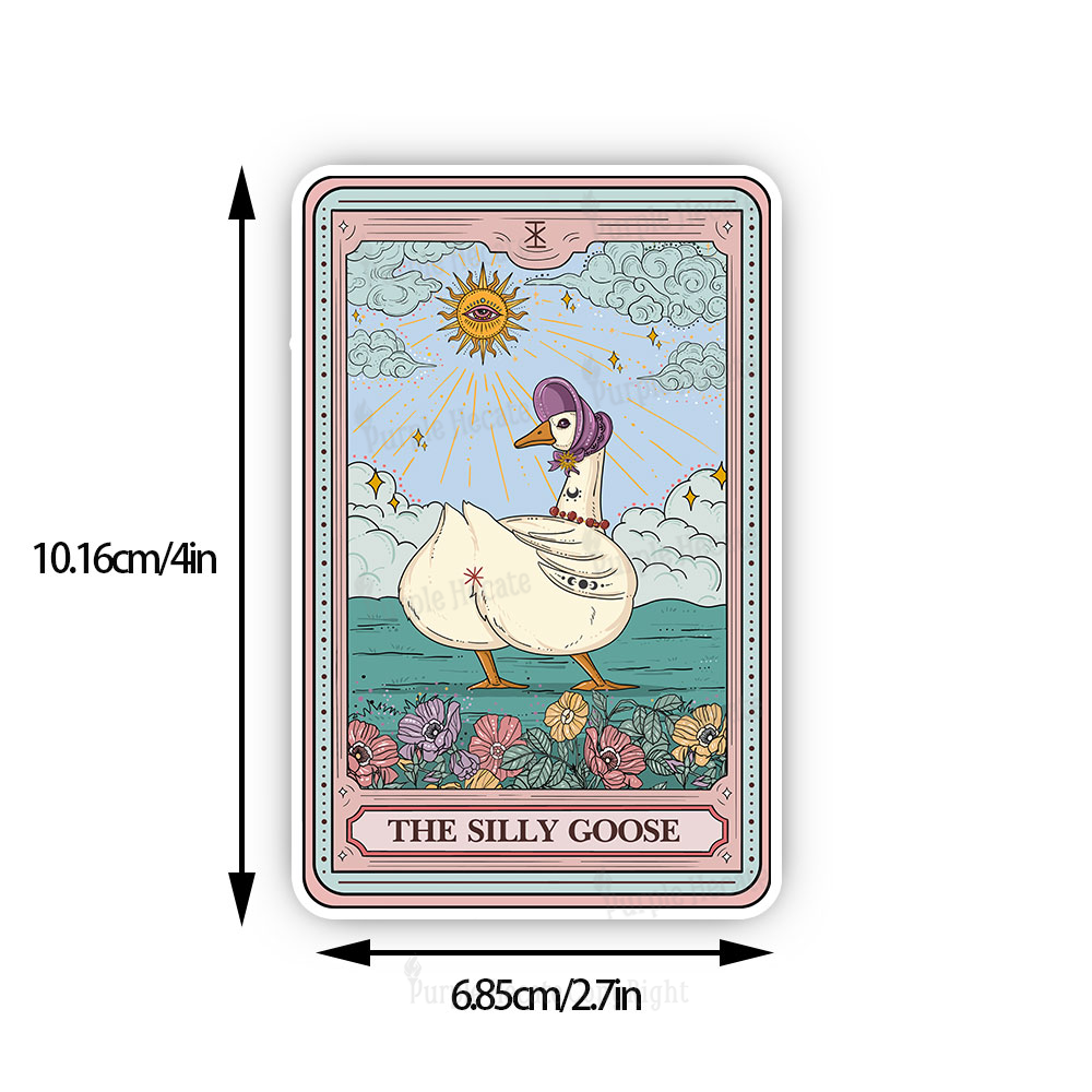 Purplehecate The Silly Goose Tarot Sticker