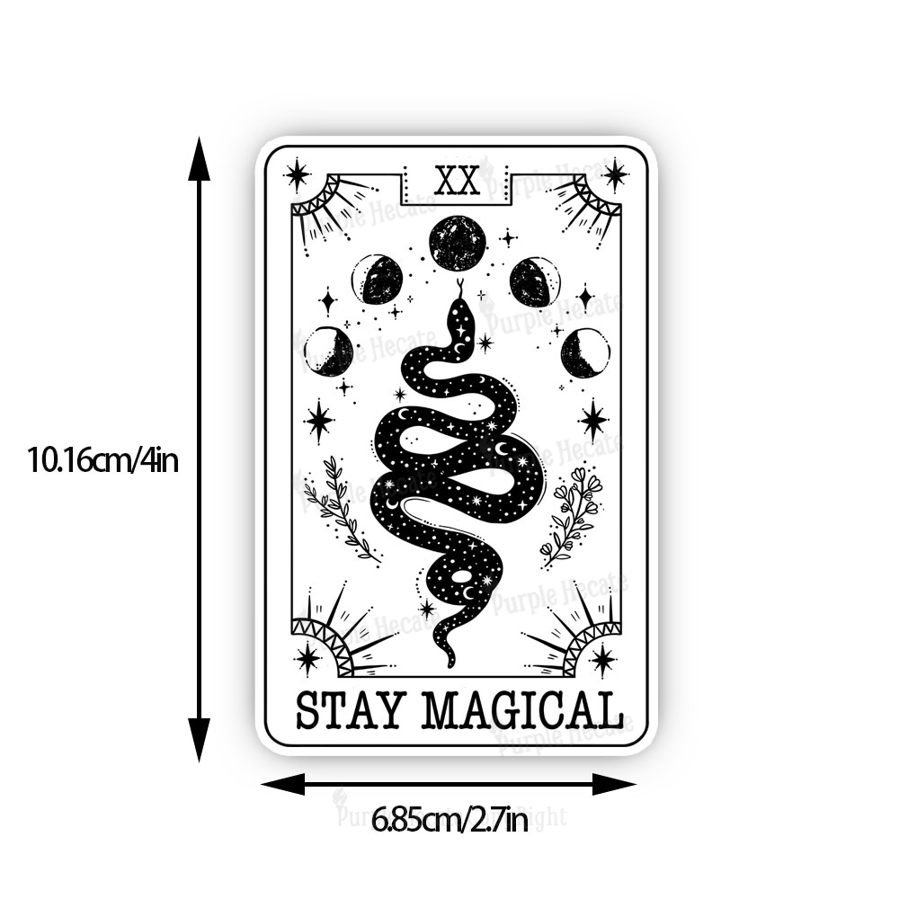 Purplehecate The Stay Magical Tarot Sticker
