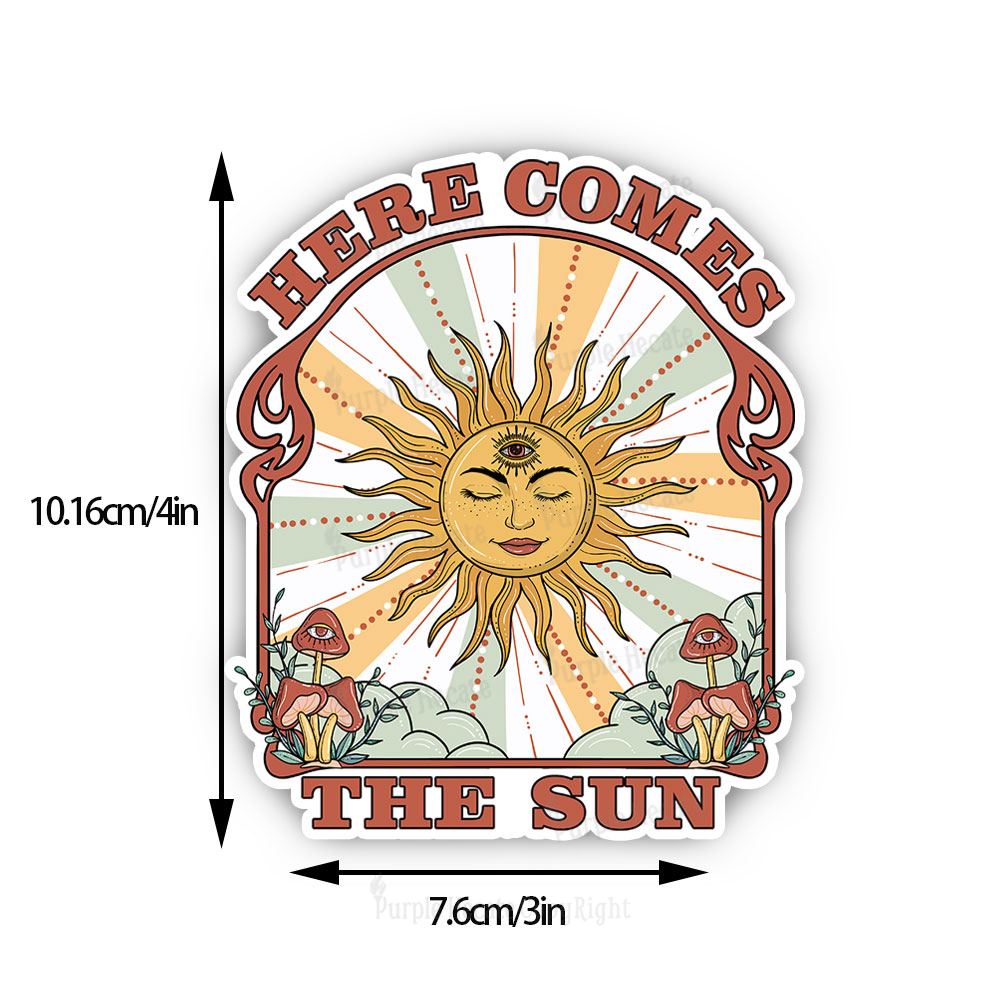 Purplehecate Here Comes The Sun Sticker
