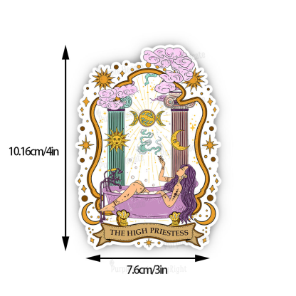 Purplehecate The High Priestess Goddess Sticker