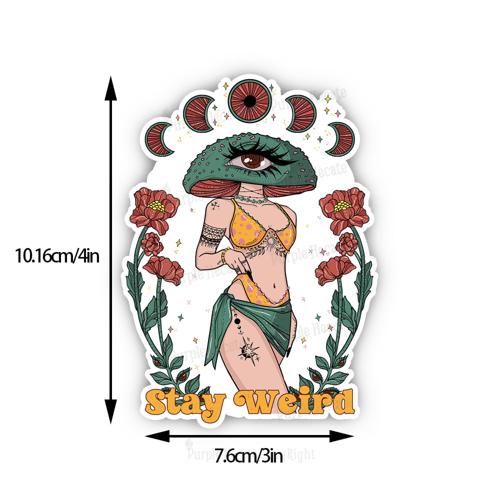 Purplehecate Stay Weird Sticker