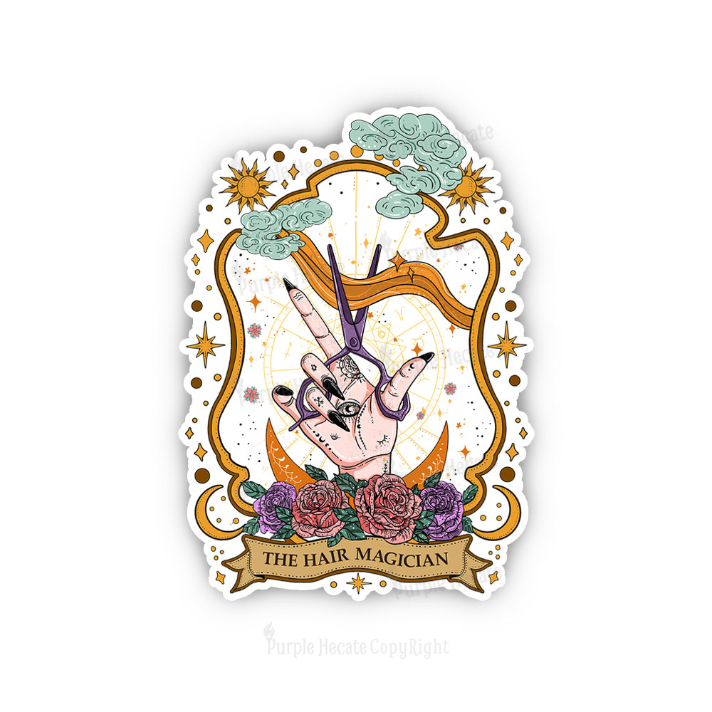 Purplehecate The Hair Magician Sticker