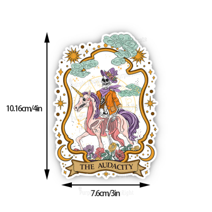 Purplehecate The Audacity Skeleton Sticker