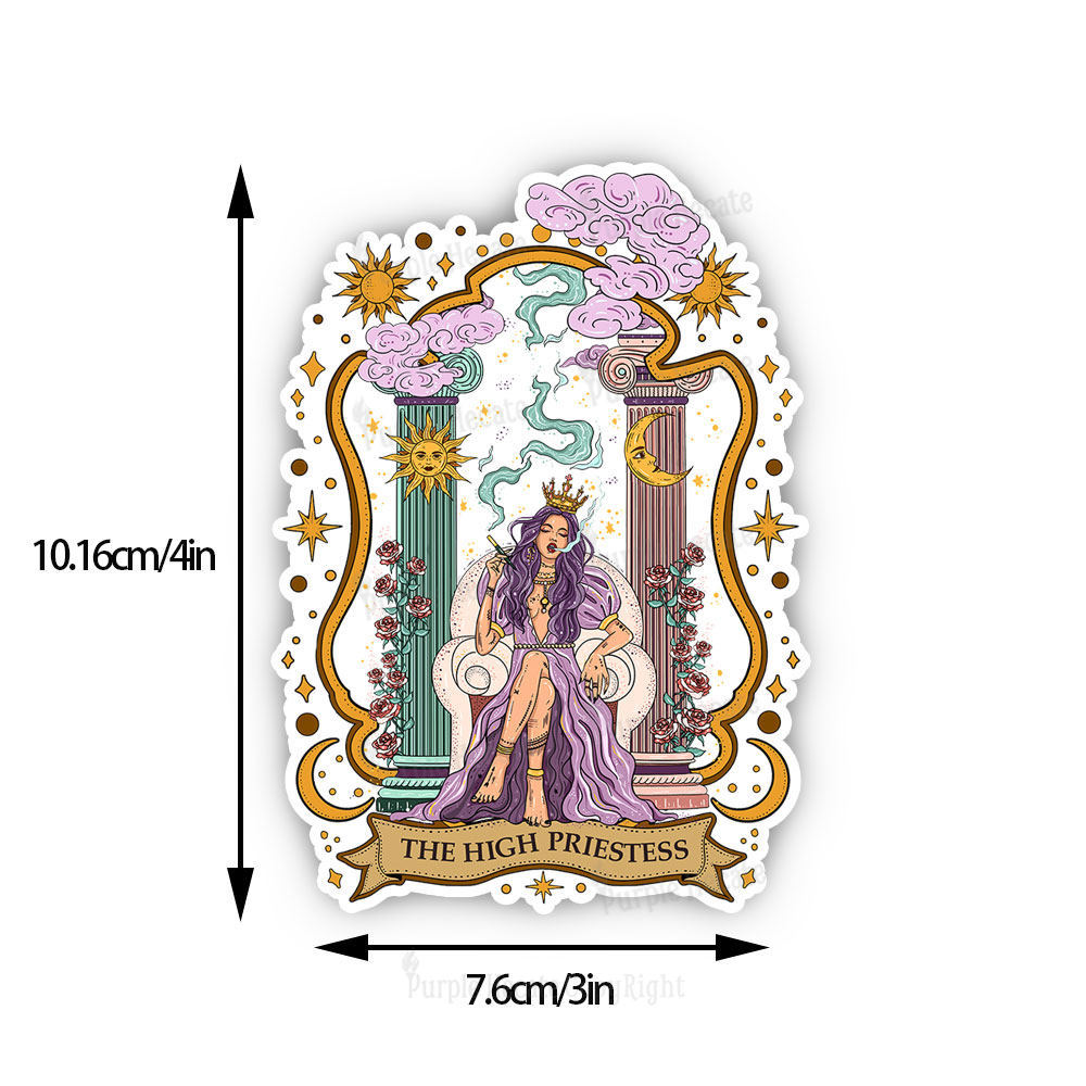 Purplehecate The High Priestess Goddess Sticker