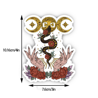 Purplehecate Lunar Bloom Sticker