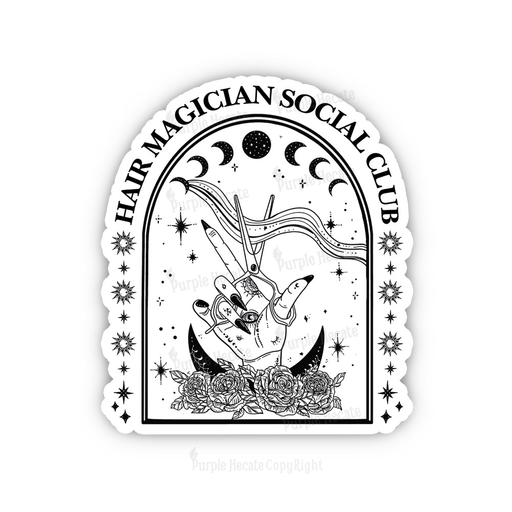 Purplehecate Hair Magician Social Club Collective Sticker