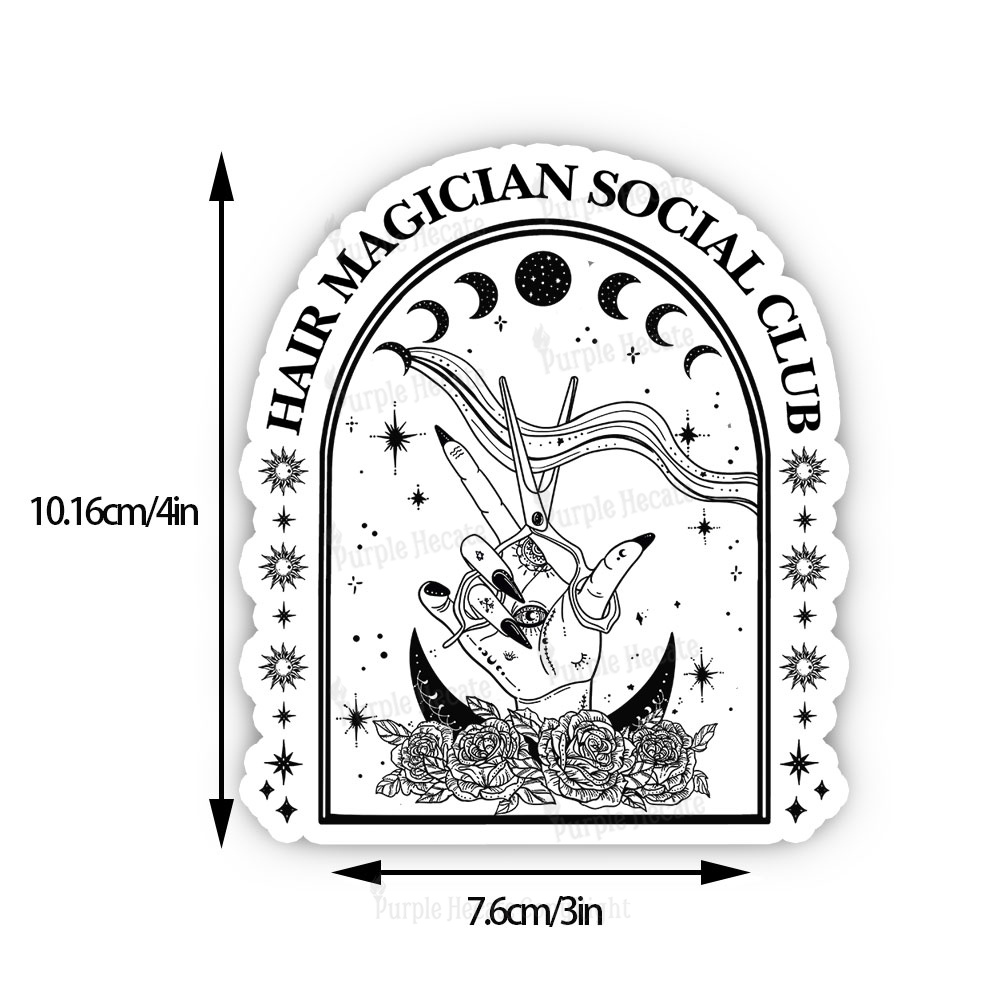 Purplehecate Hair Magician Social Club Collective Sticker
