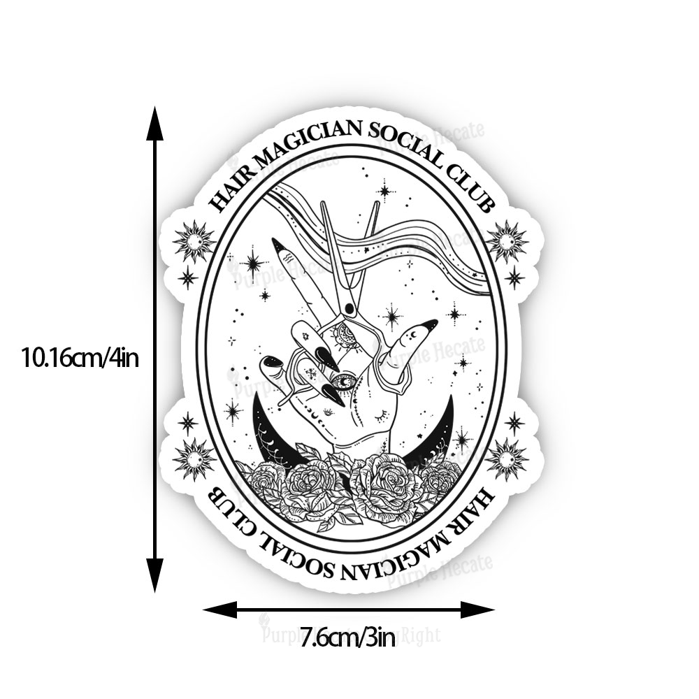 Purplehecate Hair Magician Social Club Sticker