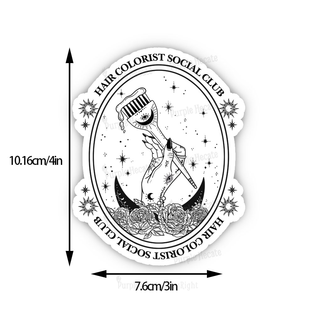 Purplehecate Hair Colorist Social Club Sticker