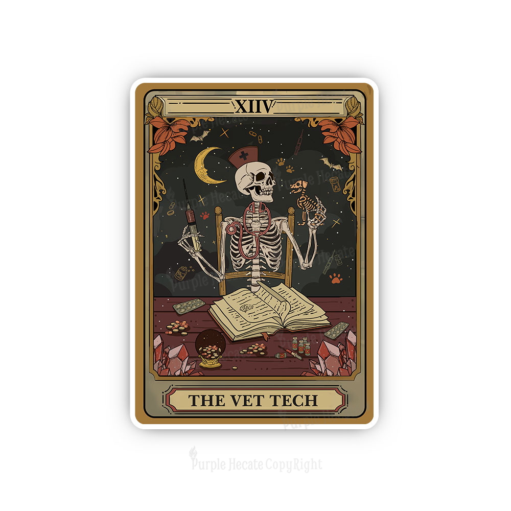 Purplehecate The Vet Tech Selekton Tarot Sticker