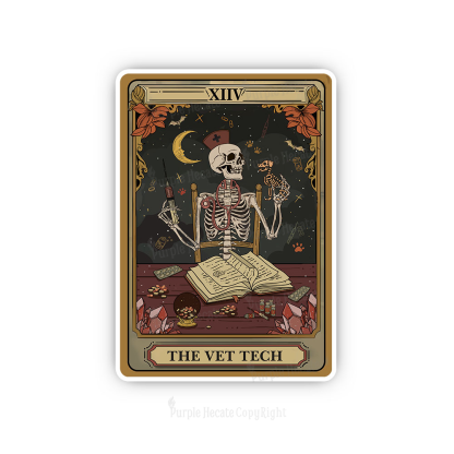 Purplehecate The Vet Tech Selekton Tarot Sticker