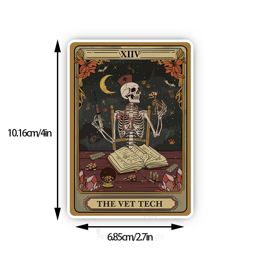 Purplehecate The Vet Tech Selekton Tarot Sticker