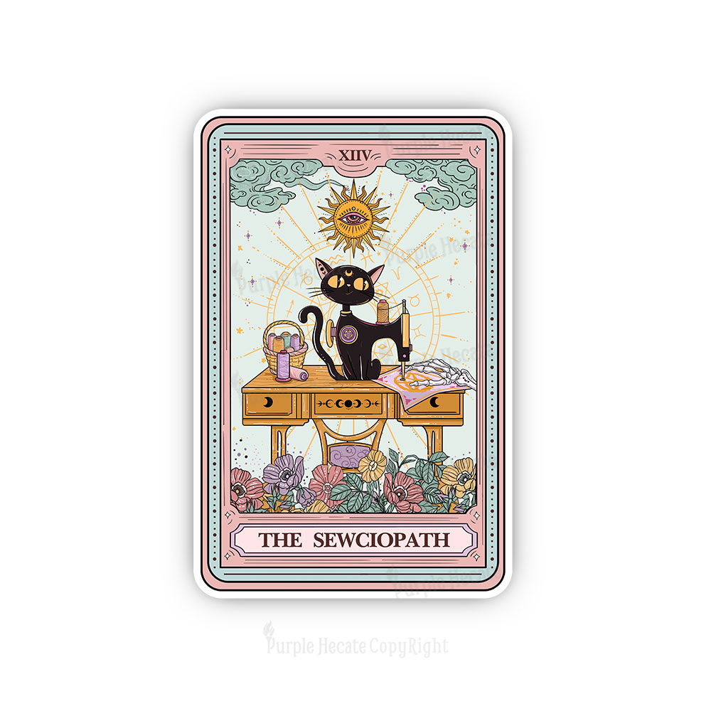 Purplehecate The Sewciopath Tarot Sticker
