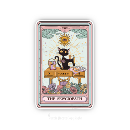 Purplehecate The Sewciopath Tarot Sticker